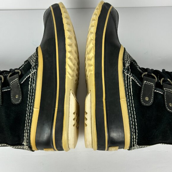 Sorel Boots Womens Size 7 Joan Of Arctic Waterproof Insulated Black Lace Up - Picture 7 of 16